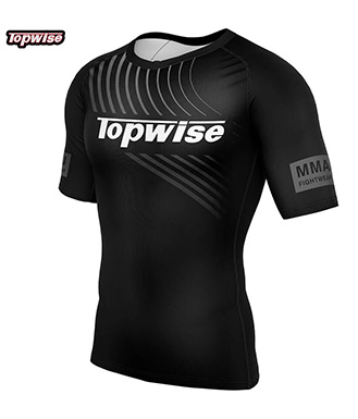 Anti-Slip Bjj Rashguard Black