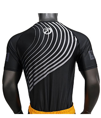 Anti-Slip Bjj Rashguard Black