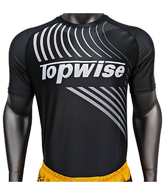 Anti-Slip Bjj Rashguard Black