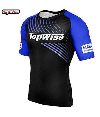 Anti-Slip Bjj Rashguard Blue