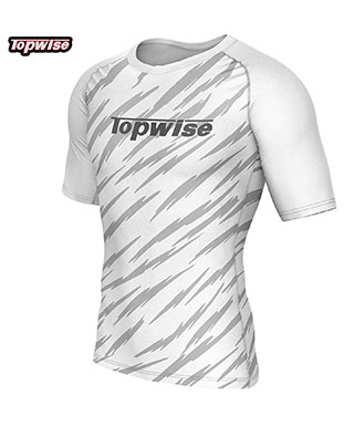 Bjj Rash Guard Short Sleeve White