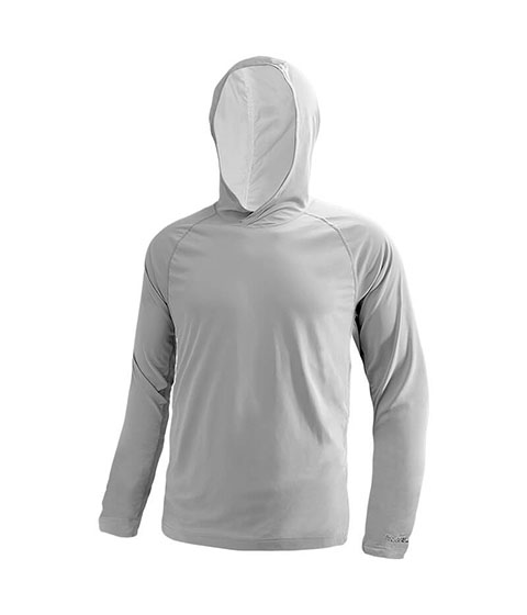 Blank Grey Fishing Hoodie