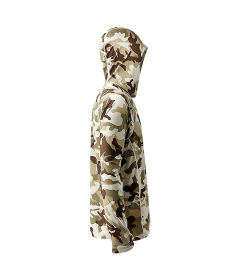 Brown Camo Fishing Hooded