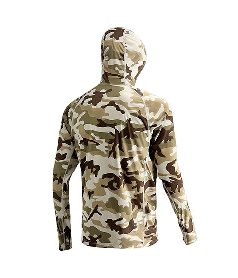 Brown Camo Fishing Hooded