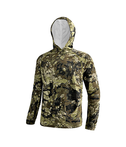 Dunkelgrüne Fishing Hoodies