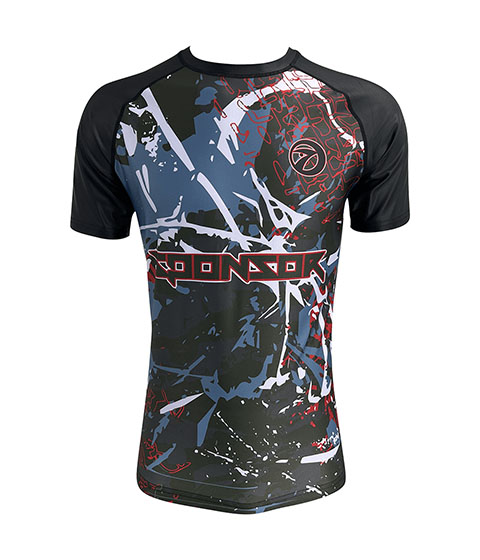 Camouflage Short Sleeve Bjj Rash Guard