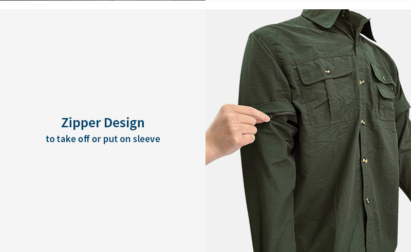 Green Button Down Fishing Shirt